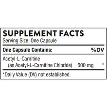 Load image into Gallery viewer, Acetyl-L-Carnitine | 500mg - 60 Capsules Oral Supplements Thorne