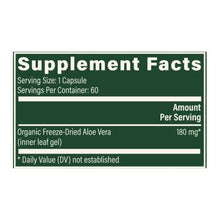 Load image into Gallery viewer, Aloe Vera | Organic Freeze Dried | 180mg - 60 Capsules Oral Supplements Global Healing