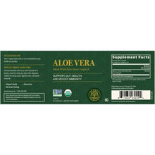 Load image into Gallery viewer, Aloe Vera | Organic Freeze Dried | 180mg - 60 Capsules Oral Supplements Global Healing