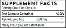 Load image into Gallery viewer, Alpha-Lipoic Acid (ALA) | Supports Liver Detoxification - 60 Capsules Oral Supplements Thorne