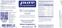Load image into Gallery viewer, B-Complex Liquid | Supports Energy & Healthy Nervous System - 4.73 fl oz (140 ml) Oral Supplements Pure Encapsulations
