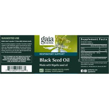 Load image into Gallery viewer, Black Seed Oil | Organic | Cold Pressed | Made with Nigella Seed Oil - 60 Capsules Oral Supplements Gaia Herbs