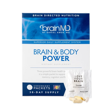 Load image into Gallery viewer, Brain & Body Power | Three Powerful Brain Health Supplements - 30 Day Supply Packets Oral Supplements BrainMD