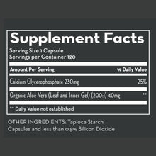 Load image into Gallery viewer, Calcium Glycerophosphate - 120 Capsules Oral Supplement Desert Harvest