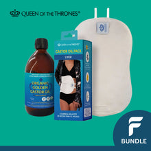 Load image into Gallery viewer, Castor Oil Pack | Organic - Bundle - 2 Items Topical Application Queen of the Thrones