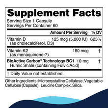 Load image into Gallery viewer, D3+K2 Pro™ | Cellular Activation Support - 60 Capsules Oral Supplements CellCore