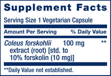 Load image into Gallery viewer, Forskolin - Coleus Forskohlii Extract Root | Supports Cellular Function | 10mg - 60 Capsules Oral Supplements Life Extension
