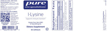 Load image into Gallery viewer, l-Lysine | Healthy Immune Function Support | 500mg - 90 Capsules Oral Supplements Pure Encapsulations