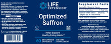 Load image into Gallery viewer, Optimized Saffron - 60 Capsules Oral Supplements Life Extension