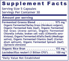 Load image into Gallery viewer, Organic Fermented Greens Premier | Superfood - 150 Capsules Oral Supplements PRL