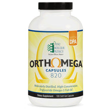 Load image into Gallery viewer, Orthomega 820 | Triglyceride Omega-3 Fish Oil - 60, 120 & 180 Softgels Oral Supplement Ortho Molecular Products 180 Softgels