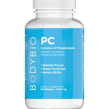 Load image into Gallery viewer, PC | Complex of Phospholipids - 60, 100 & 300 Softgels Oral Supplements BodyBio 60 Capsules