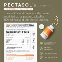 Load image into Gallery viewer, PectaSol Capsules | Modified Citrus Pectin (MCP) - 90 & 270 Vegetable Capsules Oral Supplements EcoNugenics