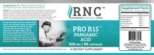 Load image into Gallery viewer, Pro-B15™ | Pangamic Acid | 500mg - 90 Capsules Oral Supplements RNC (Richardson Nutritional Center)
