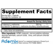 Load image into Gallery viewer, SAMe (SAM-e) | THE Methyl Donor | 200mg - 30 Acid Resistant Capsules Oral Supplements Xymogen