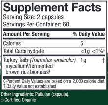 Load image into Gallery viewer, Turkey Tail | Microbiome & Immune Support - 60 & 120 Capsules Oral Supplements Host Defense Mushrooms