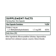 Load image into Gallery viewer, 5-MTHF | L-Methylfolate - 1 mg. 60 capsules Oral Supplement Thorne