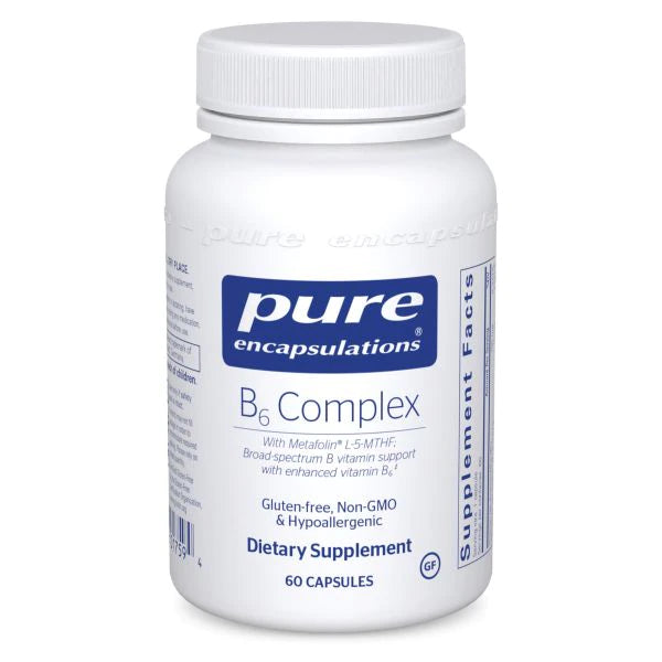 B6 Complex | With Metafolin® L-5-MTHF - 60 Capsules Oral Supplements Pure Encapsulations 