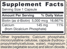 Load image into Gallery viewer, Biotin | Supports Healthy Hair, Skin and Nails | 5 mg - 100 Capsules Oral Supplements Jarrow Formulas