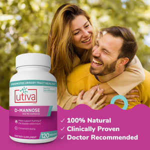 D-Mannose | 500 mg - 120 Capsules Oral Supplements Utiva 
