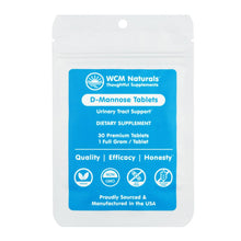 Load image into Gallery viewer, D-Mannose Tablets | Made in the USA - 30 & 60 tablets Oral Supplement West Coast Mint 30 tablets