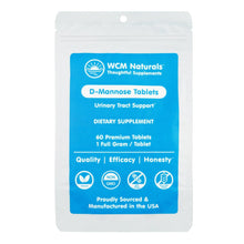 Load image into Gallery viewer, D-Mannose Tablets | Made in the USA - 30 & 60 tablets Oral Supplement West Coast Mint 60 tablets