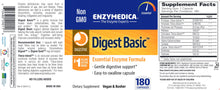 Load image into Gallery viewer, Digest Basic | Gentle Digestive Support - 180 Capsules Oral Supplements Enzymedica