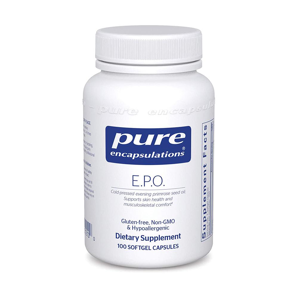 Evening Primrose Oil For Skin - 100 softgels Oral Supplement Pure Encapsulations 