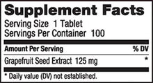 Load image into Gallery viewer, Grapefruit Seed Extract | High Potency | 125 mg - 100 Tablets Oral Supplements NutriBiotic