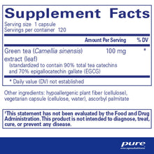 Load image into Gallery viewer, Green Tea Extract | Decaffeinated | Cellular Health - 100 mg - 120 Capsules Oral Supplements Pure Encapsulations