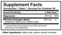 Load image into Gallery viewer, H2 Absorb | Molecular Hydrogen - 60 Tablets Oral Supplement Researched Nutritionals