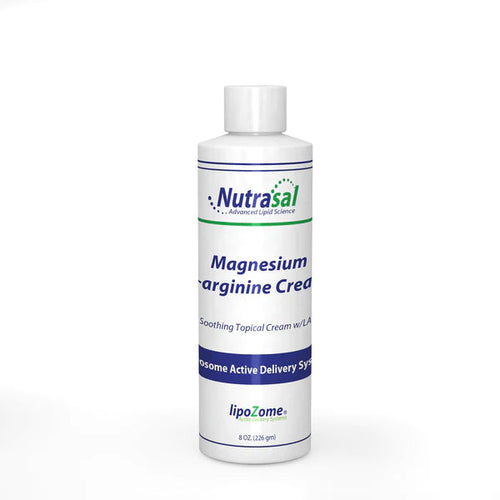 Magnesium L-Arginine Cream | Soothing Topical Cream - 8 oz (226 g) Topical Application NutraSal 