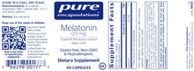 Load image into Gallery viewer, Melatonin | 0.5 mg - 60 Capsules Vitamins & Supplements Pure Encapsulations