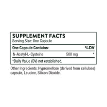 Load image into Gallery viewer, NAC (N-Acetylcysteine) | Antioxidant Support | 500 mg - 90 Capsules Oral Supplements Thorne