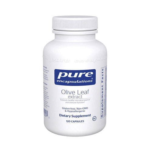Olive Leaf Extract | Natural Antifungal - 120 capsules Oral Supplement Pure Encapsulations 