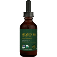 Load image into Gallery viewer, Organic Vitamin B12 Liquid | 5,000 mcg - 1 & 2 fl oz Oral Supplements Global Healing 1 fl oz
