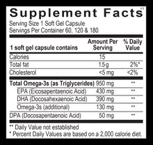 Load image into Gallery viewer, Orthomega 820 | Triglyceride Omega-3 Fish Oil - 60 or 120 Softgels Oral Supplement Ortho Molecular Products