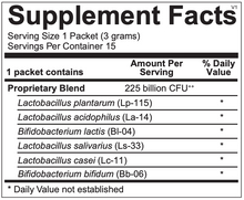 Load image into Gallery viewer, Probiotic 225 B by Ortho Molecular Products - 15 packets (3g ea) Oral Supplement Ortho Molecular Products