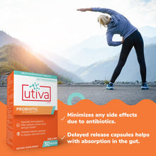 Load image into Gallery viewer, Probiotic | Urinary Tract &amp; Gut Health - 30 Capsules Oral Supplements Utiva 