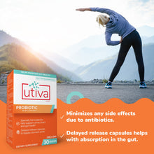 Load image into Gallery viewer, Probiotic | Urinary Tract & Gut Health - 30 Capsules Oral Supplements Utiva
