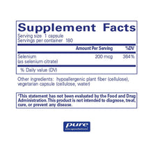 Load image into Gallery viewer, Selenium Citrate | Immune Support - 200 mcg. 180 capsules Oral Supplement Pure Encapsulations