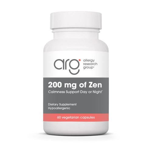 200 mg of Zen | Calmness Support Day or Night - 60 Capsules Oral Supplements Allergy Research Group 