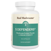 5 Defenders™ | Mushroom Extract Blend Powder - 90 Capsules Oral Supplements Real Mushrooms 