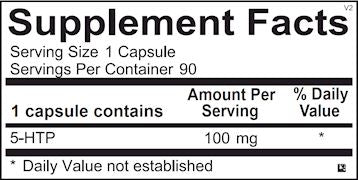 5-HTP | Promotes a Balanced Mood - 100 mg - 90 Capsules Oral Supplements Ortho Molecular Products 