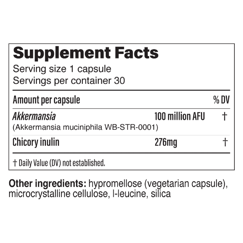 Akkermansia | Probiotic for Gut Health | 30 Capsules
