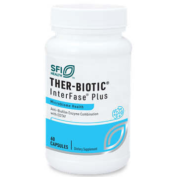 Ther-Biotic InterFase Plus | Anti-Biofilm Enzyme Formula with EDTA - 60 & 120 Capsules
