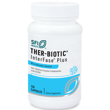 Ther-Biotic InterFase Plus | Anti-Biofilm Enzyme Formula with EDTA - 60 & 120 Capsules