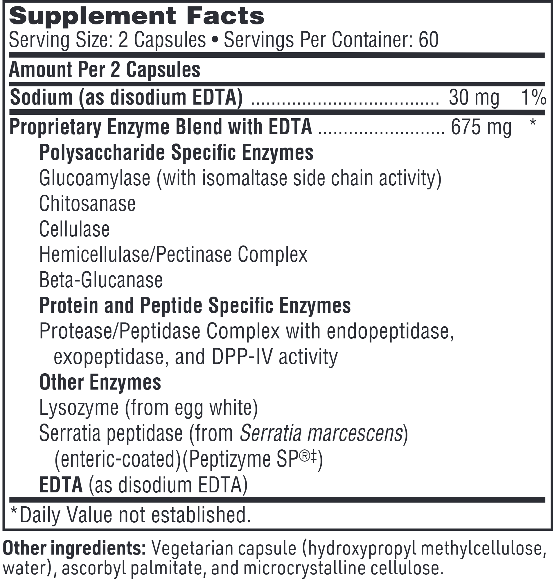 Ther-Biotic InterFase Plus | Anti-Biofilm Enzyme Formula with EDTA - 60 & 120 Capsules