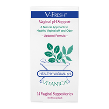 Load image into Gallery viewer, V-Fresh Suppositories | Vaginal pH Support - 14 Suppositories