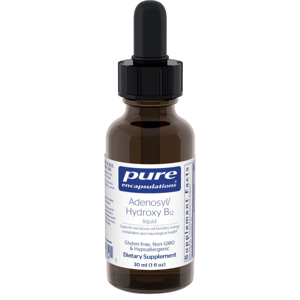 Adenosyl/Hydroxy B12 liquid | 1 mg - 1 fl oz (30 ml) Oral Supplements Pure Encapsulations 